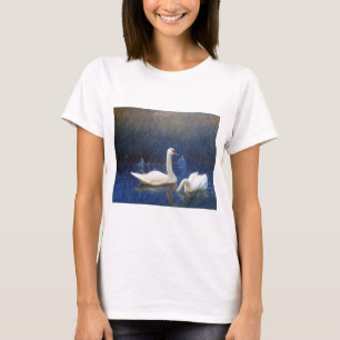 Schwäne in Reeds, Bruno Liljefors T-Shirt