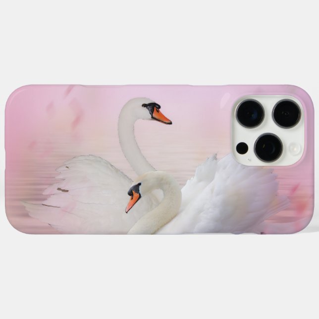 Schwäne  iPhone 16 pro max hülle (Rückseite (Horizontal))