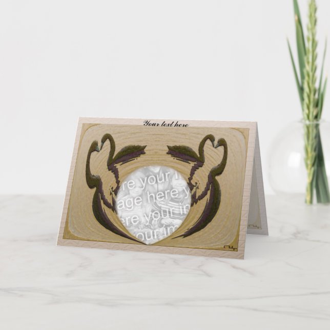 Schwäne Karte (Vorderseite)