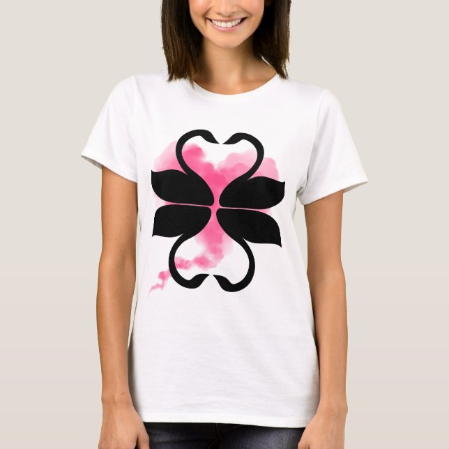 Schwäne  T-Shirt (Vorderseite)