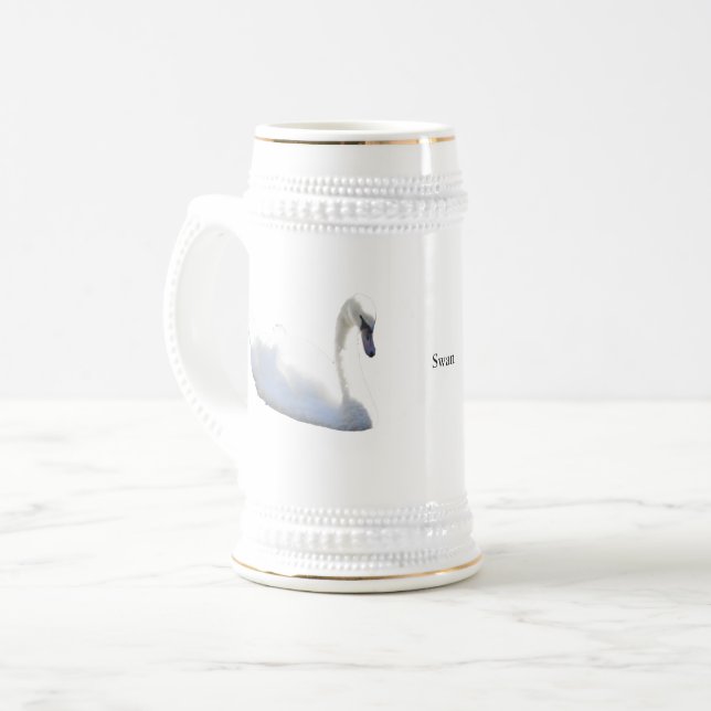 Schwanenbecher oder Humpen Bierglas (Vorderseite Links)