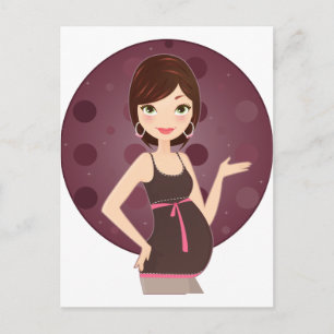 schwanger ankündigungspostkarte