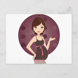 schwanger ankündigungspostkarte