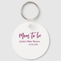 Schwangere Babyparty Name Datum rosa einfach minim