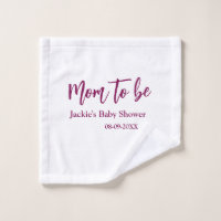 Schwangere Babyparty Name Datum rosa einfach minim