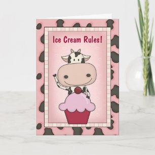 Schwangere Eisliebhaberin Karte