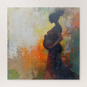 Schwangere Frau Abstrakte Kunst