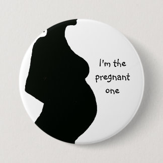 Schwangere Frauen-Silhouette - schwangeres Button