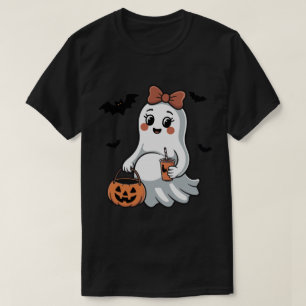 Schwangere Geister-Halloween-Ankündigung Mutters T-Shirt