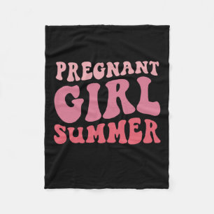 Schwangere Girl Summer Fleecedecke