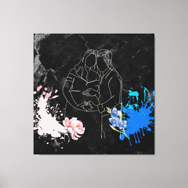 Schwangere Leinwanddruck (Vorderseite)