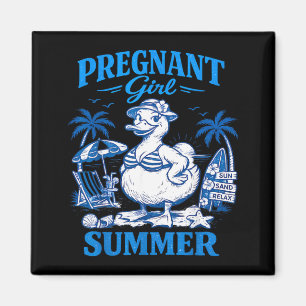 Schwangere Mädchen Sommer Lustige Babynamchündigun Magnet
