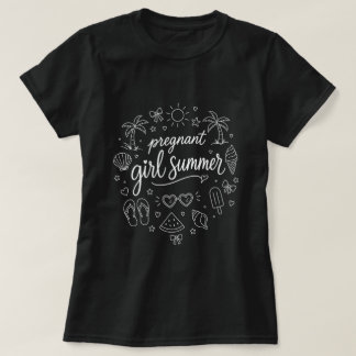 Schwangere Mädchen Sommer Lustige Babynamchündigun T-Shirt