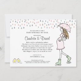 Schwangere Mama unter dem Dach Baby Sprinkle per P Einladung
