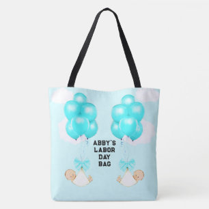 Schwangere Mutter von Zwillingsjungen Tasche