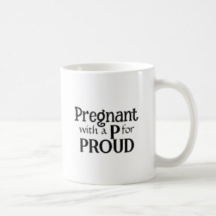 Schwangere neue stolze Mutter Typografie Geschenk  Kaffeetasse
