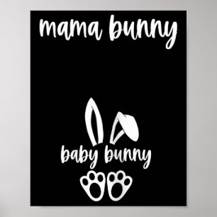 Schwangere Ostern Schwangerschaftsankündigung Mama Poster