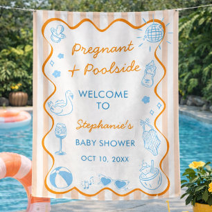 Schwangere und Poolparty im Sommer Poolparty Baby Wandteppich