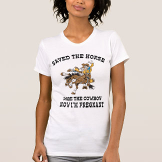 Schwangerer Cowgirl-Mutterschafts-T - Shirt