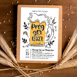 Schwangerer Kumpel Bier Baby Shower Einladung