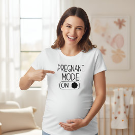 "Schwangerer Modus Ein" Baby-Ankündigung | Schwang Tri-Blend Shirt