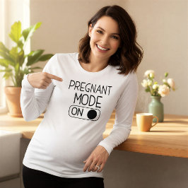 "Schwangerer Modus Ein" Baby-Ankündigung | Schwang Tri-Blend Shirt