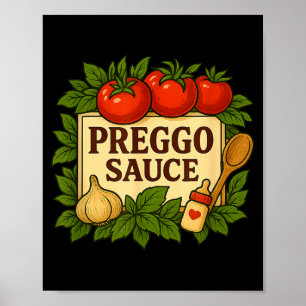 Schwangerer Sauce Kostüm Lustige Schwangerschaftsa Poster