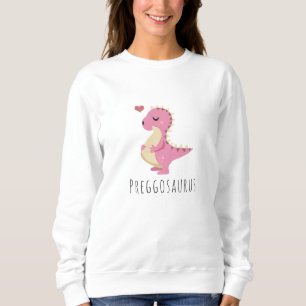 Schwangerer Saurus Süße Dinosaurier Mädchen Babypa Sweatshirt