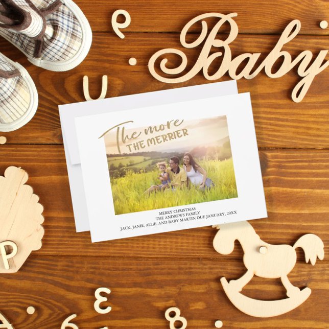 Schwangerschaft Ankündigung Merrier Weihnachts-Fot (Von Creator hochgeladen)