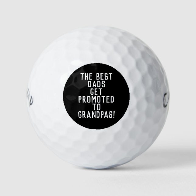 Schwangerschaft Ankündigung Promo Opa zu sein Gesc Golfball (Vorderseite)