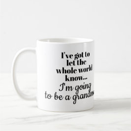 Schwangerschaft Ankündigung Tasse für Oma / Mutter