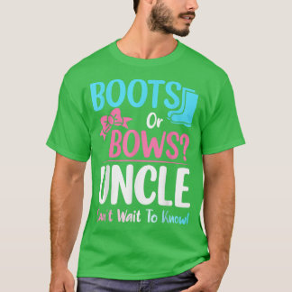 Schwangerschaft Announ für Stiefel oder Bows Onkel T-Shirt