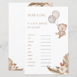 Schwangerschaft Baby Dusche Spiel wie lange schwan