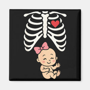 Schwangerschaft Baby Mädchen Rippenkäfig Mama Süße Magnet