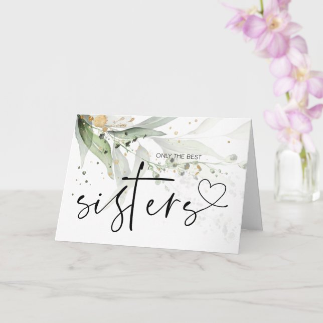 Schwangerschaft Baby Reveal Geschenk an meine Schw Karte (Orchidee)