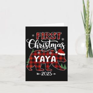 Schwangerschaft Erste Weihnachtszeit Yaya Karierte Karte
