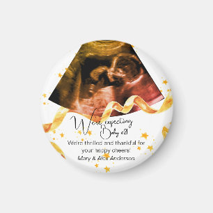 Schwangerschaft Neue Baby-Ultraschall-Sonogramm-Fo Magnet