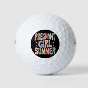 Schwangerschaft Reveal Schwangere Mädchen Sommer B Golfball