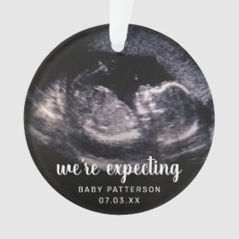 Schwangerschaft Reveal Sonogramm Ultrasound Foto Ornament