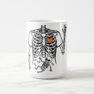 Schwangerschaft Skelett mit Kinderknochen - Funny Kaffeetasse