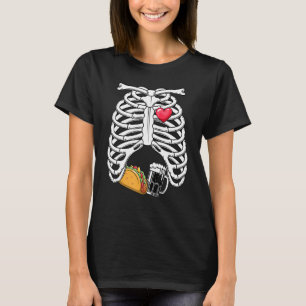Schwangerschaft Skeletton Schwangere Skelette Kost T-Shirt