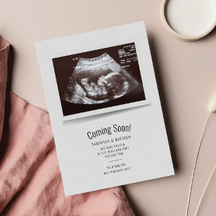 Schwangerschaft Sonogram kommt bald Baby Ankündigu