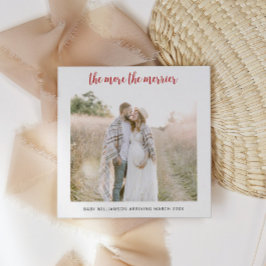 Schwangerschaft umso mehr Merrier | Weihnachtskart Feiertagskarte