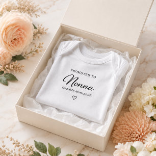 Schwangerschafts-Geschenk zur Enthüllung für Nonna Baby Strampler