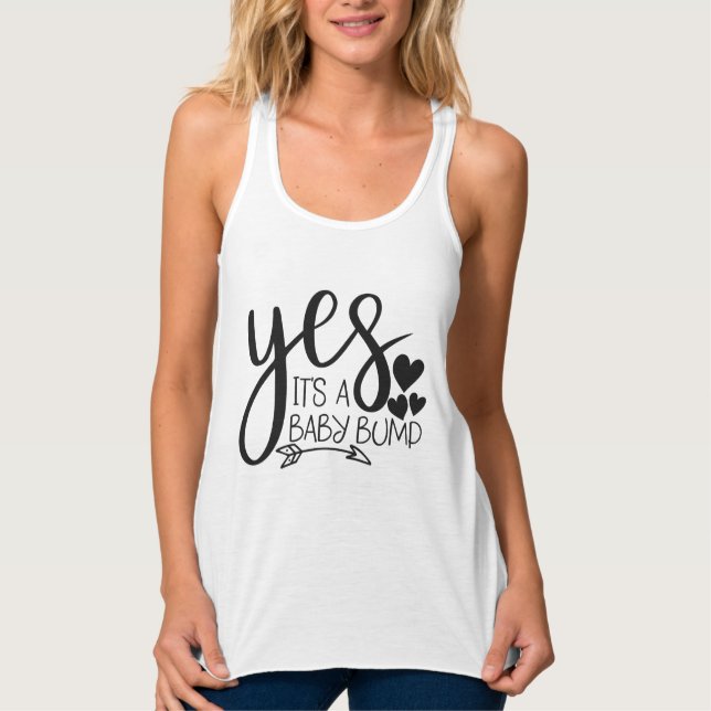 Schwangerschafts T-Shirt Tank Top (Vorderseite)