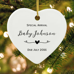 Schwangerschafts-Ultraschall-Baby-Foto-Sonderankun Keramik Ornament