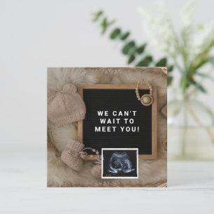 Schwangerschaftsankündigung Baby Willkommenskarte, Einladung