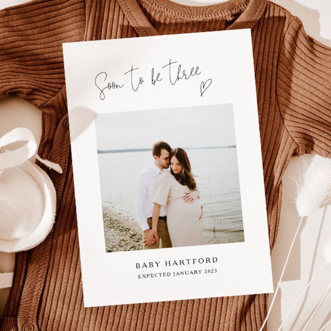 Schwangerschaftsankündigung | Bald auf drei Ankündigung (Von Creator hochgeladen)