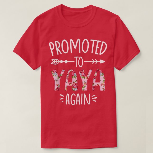 Schwangerschaftsankündigung bald zu Yaya wieder Fl T-Shirt (Design vorne)