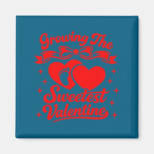 Schwangerschaftsankündigung Das süßeste Valentins  Magnet (Vorne)